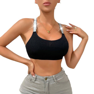 Small vest underwear short style navel - baring bra - Negative Apparel
