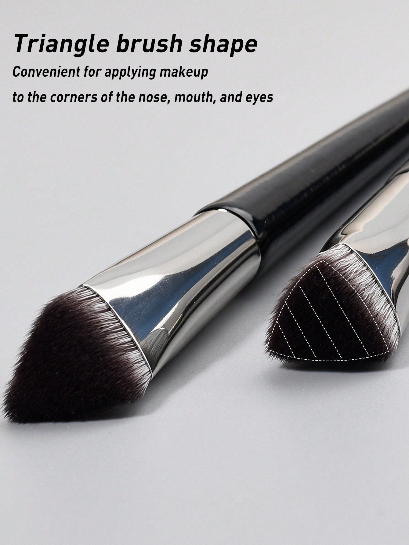 Soft Makeup Brush, Black Triangle Foundation Brush, Concealer Brush, Detail Brush, BB Cream Brush, Isolation Brush, Cover Dark Circles, Eye Bags, Acne Marks, Freckles, Portable Makeup Brush - Negative Apparel