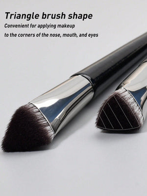 Soft Makeup Brush, Black Triangle Foundation Brush, Concealer Brush, Detail Brush, BB Cream Brush, Isolation Brush, Cover Dark Circles, Eye Bags, Acne Marks, Freckles, Portable Makeup Brush - Negative Apparel
