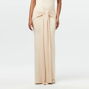 Solid color round neck sleeveless strappy dress - Negative Apparel