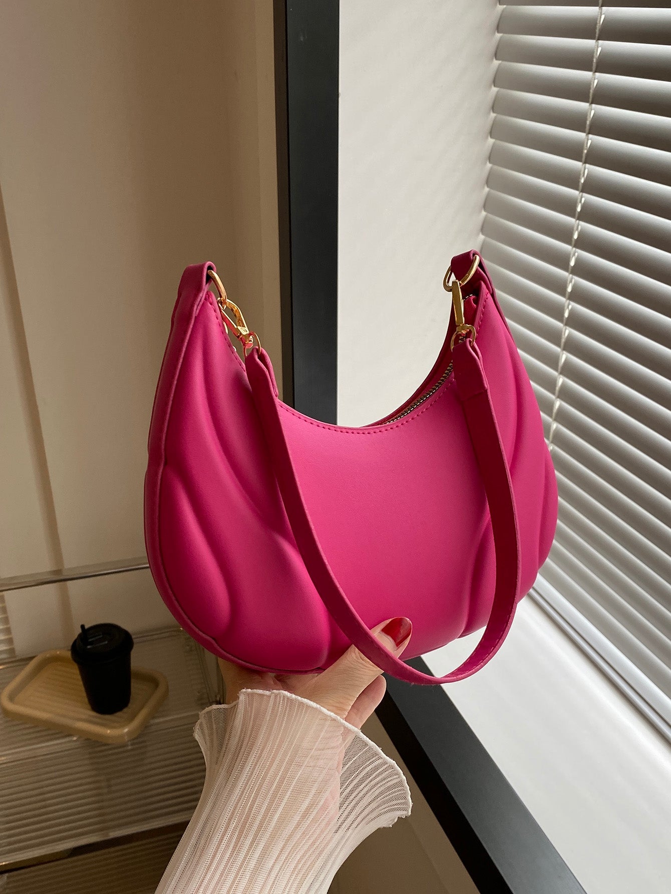 Solid Color Versatile Shoulder Bag For Women - Negative Apparel