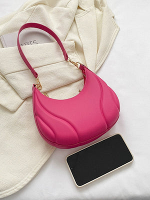 Solid Color Versatile Shoulder Bag For Women - Negative Apparel