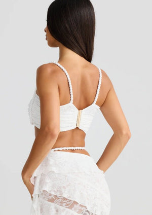 Solis Lace | 2 - Piece Halter Suspender & Hip - Wrap Maxi Set - Negative Apparel
