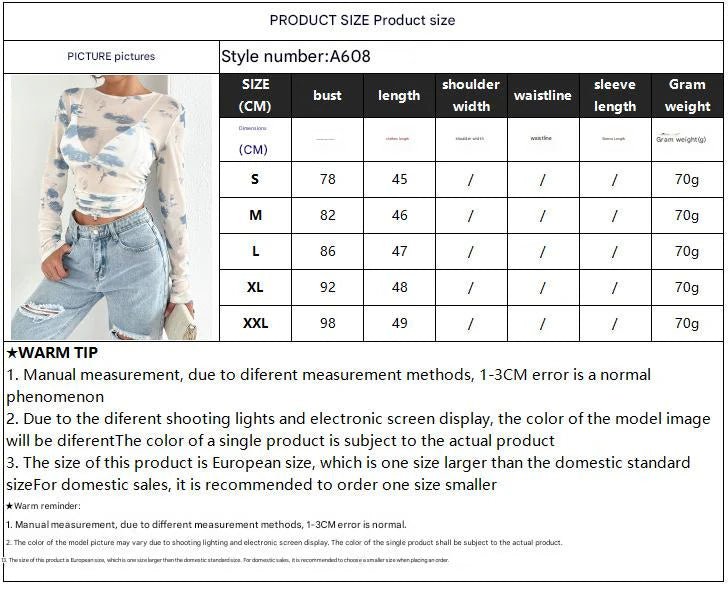 spring and summer 2025 new elegant women's floral mesh printing pleated side short top women - Negative Apparel