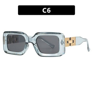 Square simple sunglasses 2025 small frame street shooting sunglasses ladies sunglasses - Negative Apparel