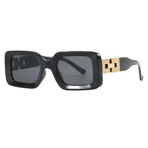 Square simple sunglasses 2025 small frame street shooting sunglasses ladies sunglasses - Negative Apparel