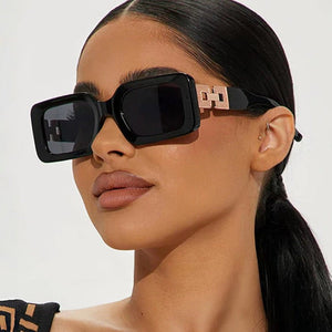 Square simple sunglasses 2025 small frame street shooting sunglasses ladies sunglasses - Negative Apparel