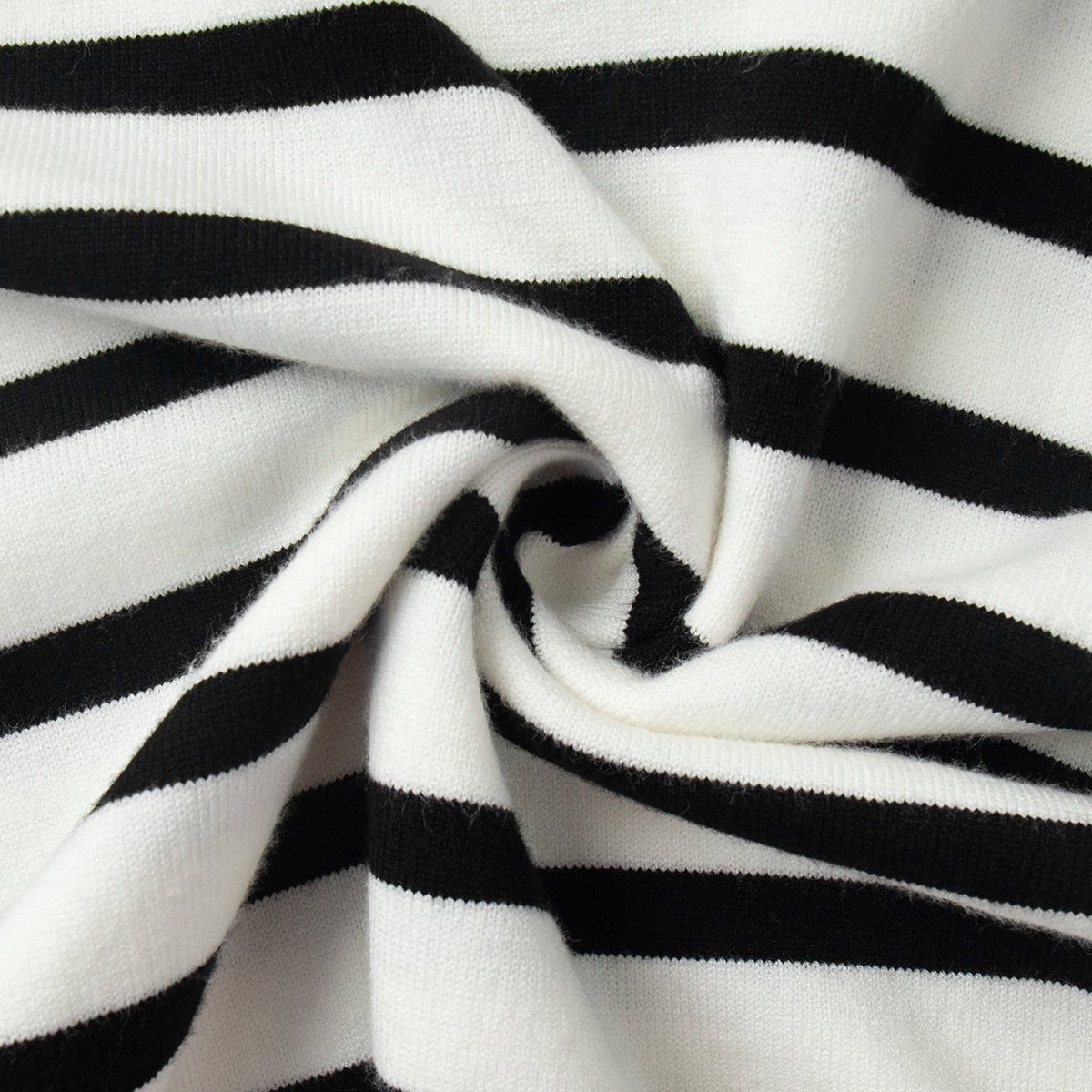 Striped High - Neck Pullover Sweater for Women | Loose Fit Korean Style Knitwear | Thick Viscose Blend Casual Top | Lazy Wind Fashion 2025 - Negative Apparel