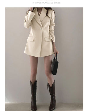Suit jacket Korean version retro Office Jacket outer wear trendy Jacket - Negative Apparel