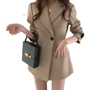 Suit jacket Korean version retro Office Jacket outer wear trendy Jacket - Negative Apparel
