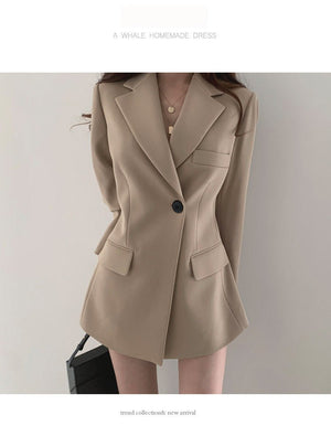 Suit jacket Korean version retro Office Jacket outer wear trendy Jacket - Negative Apparel