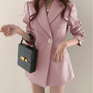 Suit jacket Korean version retro Office Jacket outer wear trendy Jacket - Negative Apparel