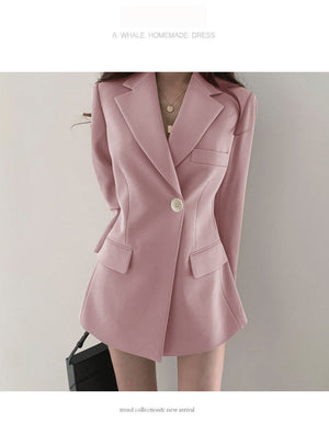 Suit jacket Korean version retro Office Jacket outer wear trendy Jacket - Negative Apparel