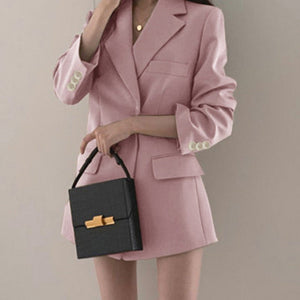 Suit jacket Korean version retro Office Jacket outer wear trendy Jacket - Negative Apparel