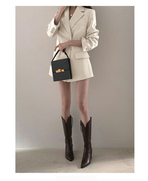 Suit jacket Korean version retro Office Jacket outer wear trendy Jacket - Negative Apparel