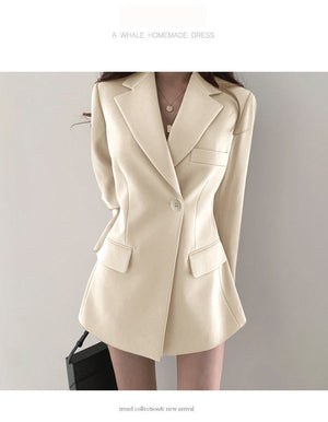 Suit jacket Korean version retro Office Jacket outer wear trendy Jacket - Negative Apparel