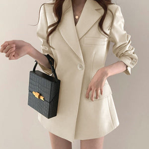 Suit jacket Korean version retro Office Jacket outer wear trendy Jacket - Negative Apparel