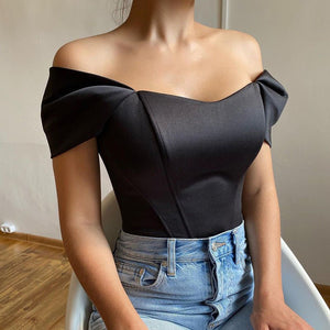 Summer fishbone waist tube top vest - Negative Apparel