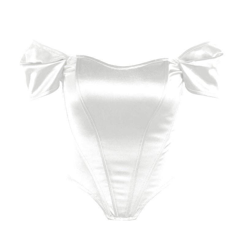 Summer fishbone waist tube top vest - Negative Apparel