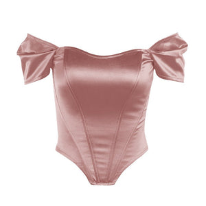 Summer fishbone waist tube top vest - Negative Apparel