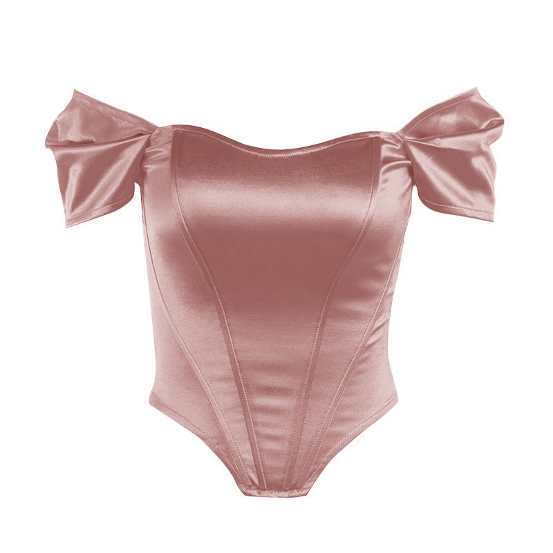 Summer fishbone waist tube top vest - Negative Apparel