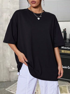 Summer medium and long multi - color half - sleeved casual versatile large - size T-shirt - Negative Apparel