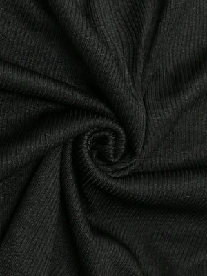 Summer Plain V - Neck T-Shirt And Wide - Leg Pants Two - Piece Set - Negative Apparel