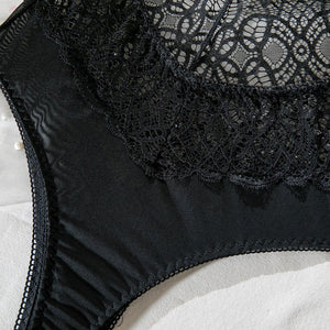 Summer suspenders sxy lace hollow body shaping jumpsuit ladies sxy underwear all - match outfit - Negative Apparel