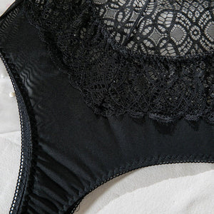 Summer suspenders sxy lace hollow body shaping jumpsuit ladies sxy underwear all - match outfit - Negative Apparel