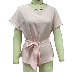 summer temperament short - sleeved thin shirt strap jumper - Negative Apparel
