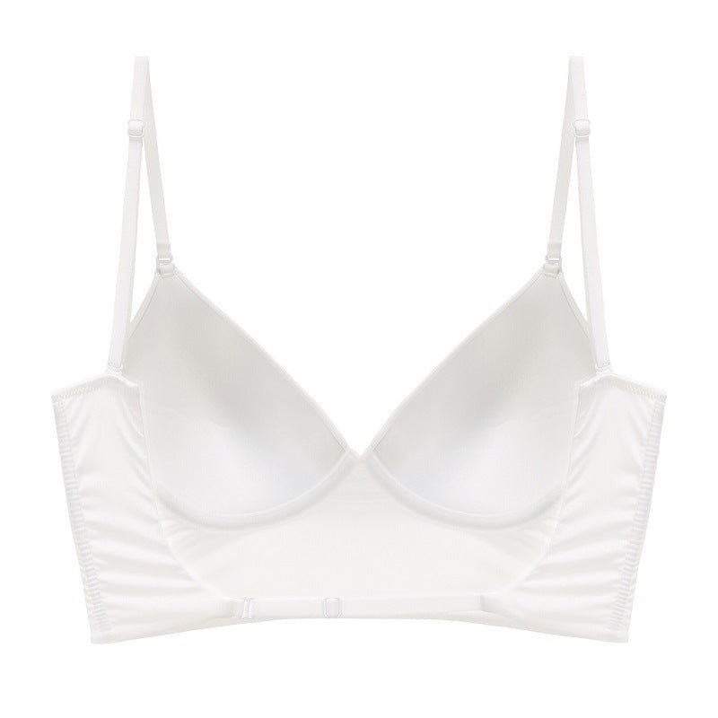 Summer versatile underwear for women with thin style, U - shaped vest style, soft steel ring, side breasts, bra - Negative Apparel