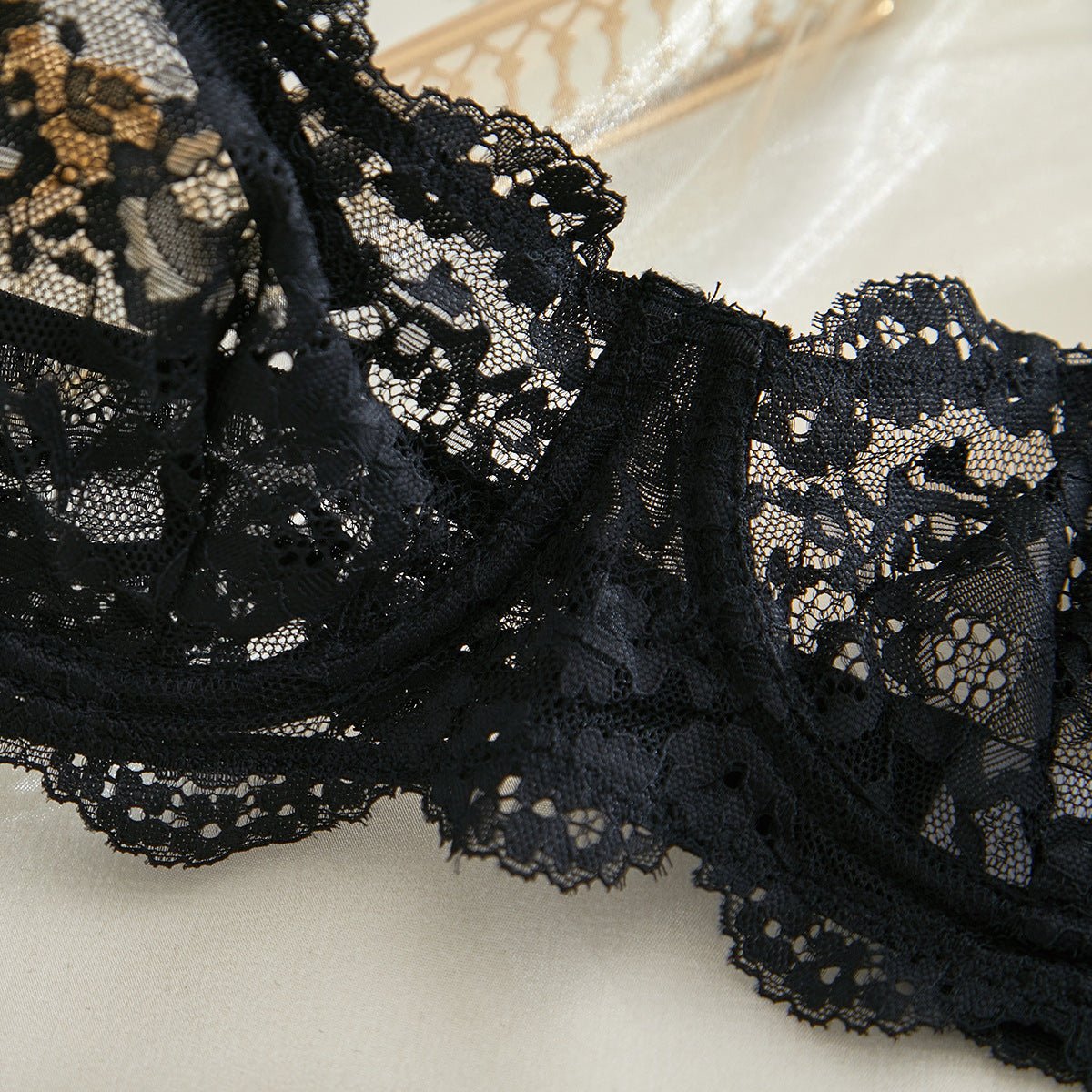 Suspender lace perspective sxy lingerie bra set - Negative Apparel