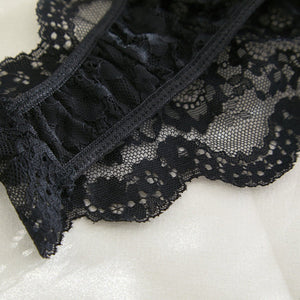 Suspender lace perspective sxy lingerie bra set - Negative Apparel