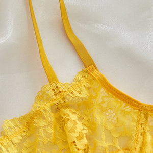 Suspender lace perspective sxy lingerie bra set - Negative Apparel