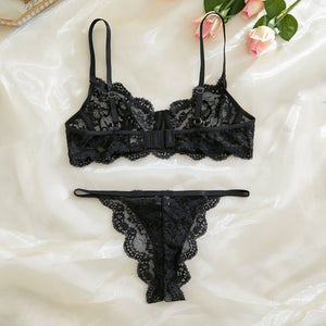 Suspender lace perspective sxy lingerie bra set - Negative Apparel