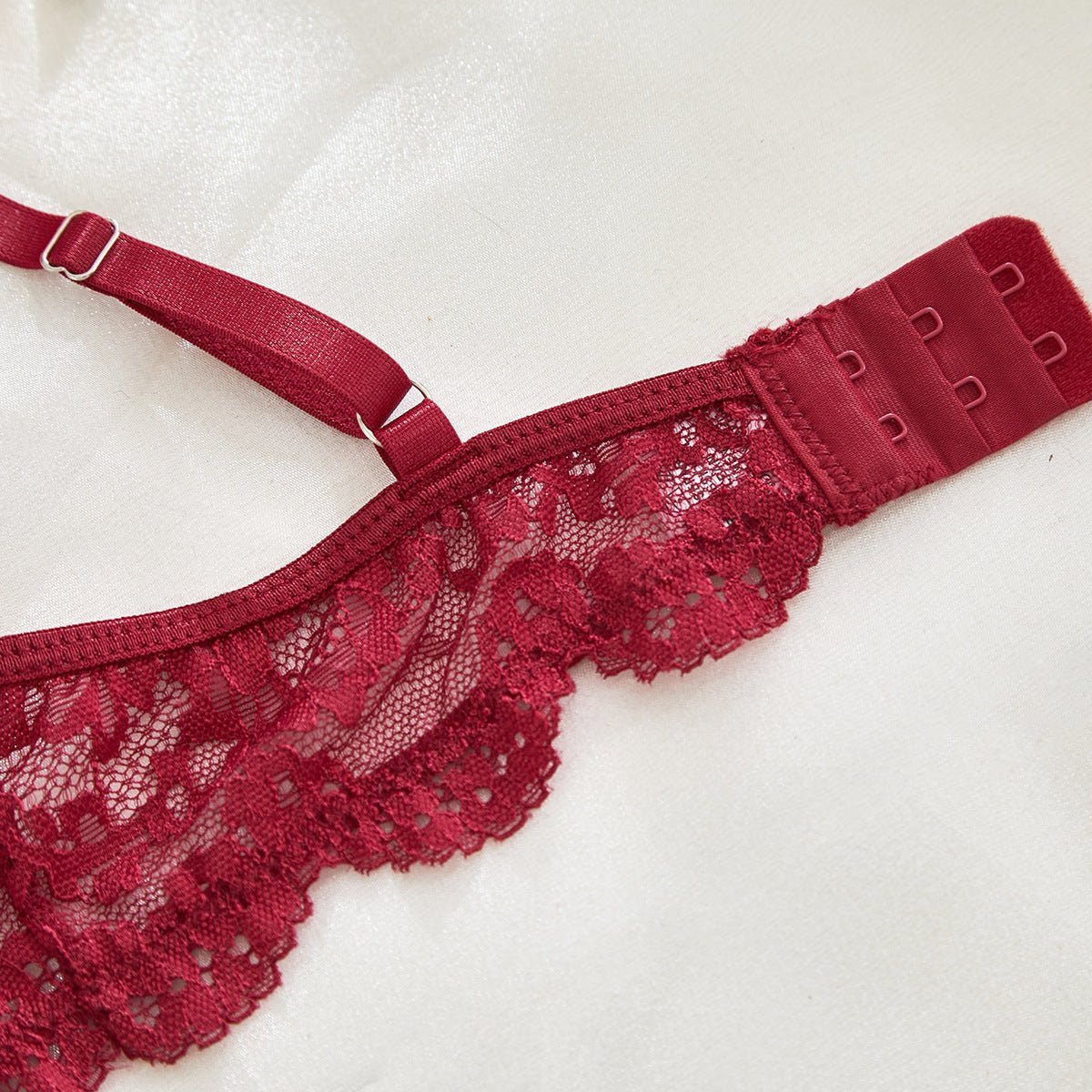 Suspender lace perspective sxy lingerie bra set - Negative Apparel