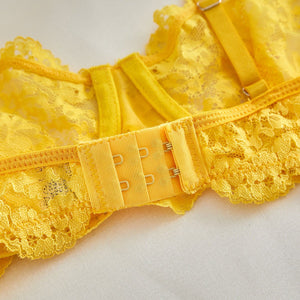 Suspender lace perspective sxy lingerie bra set - Negative Apparel