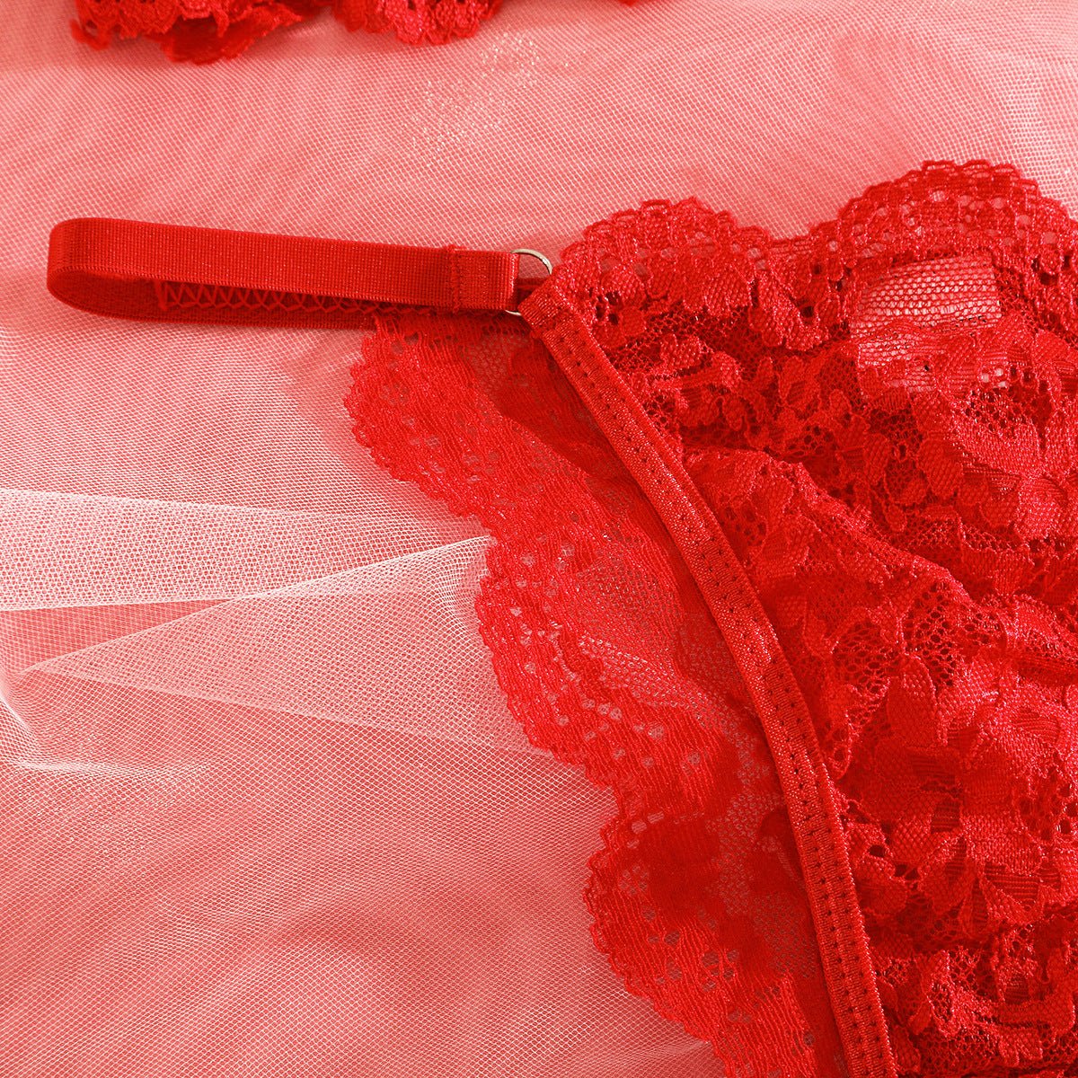 Suspender lace perspective sxy lingerie bra set - Negative Apparel