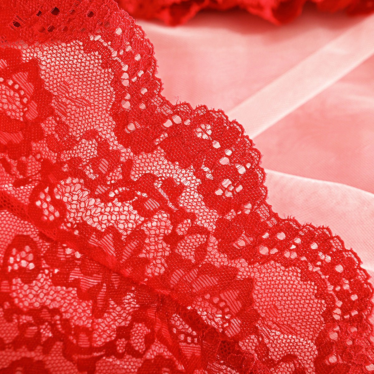 Suspender lace perspective sxy lingerie bra set - Negative Apparel