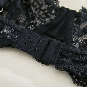 Suspender lace perspective sxy lingerie bra set - Negative Apparel
