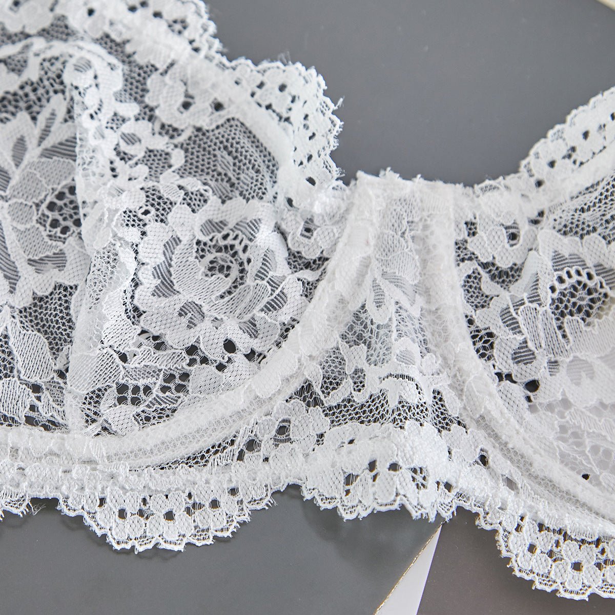 Suspender lace perspective sxy lingerie bra set - Negative Apparel