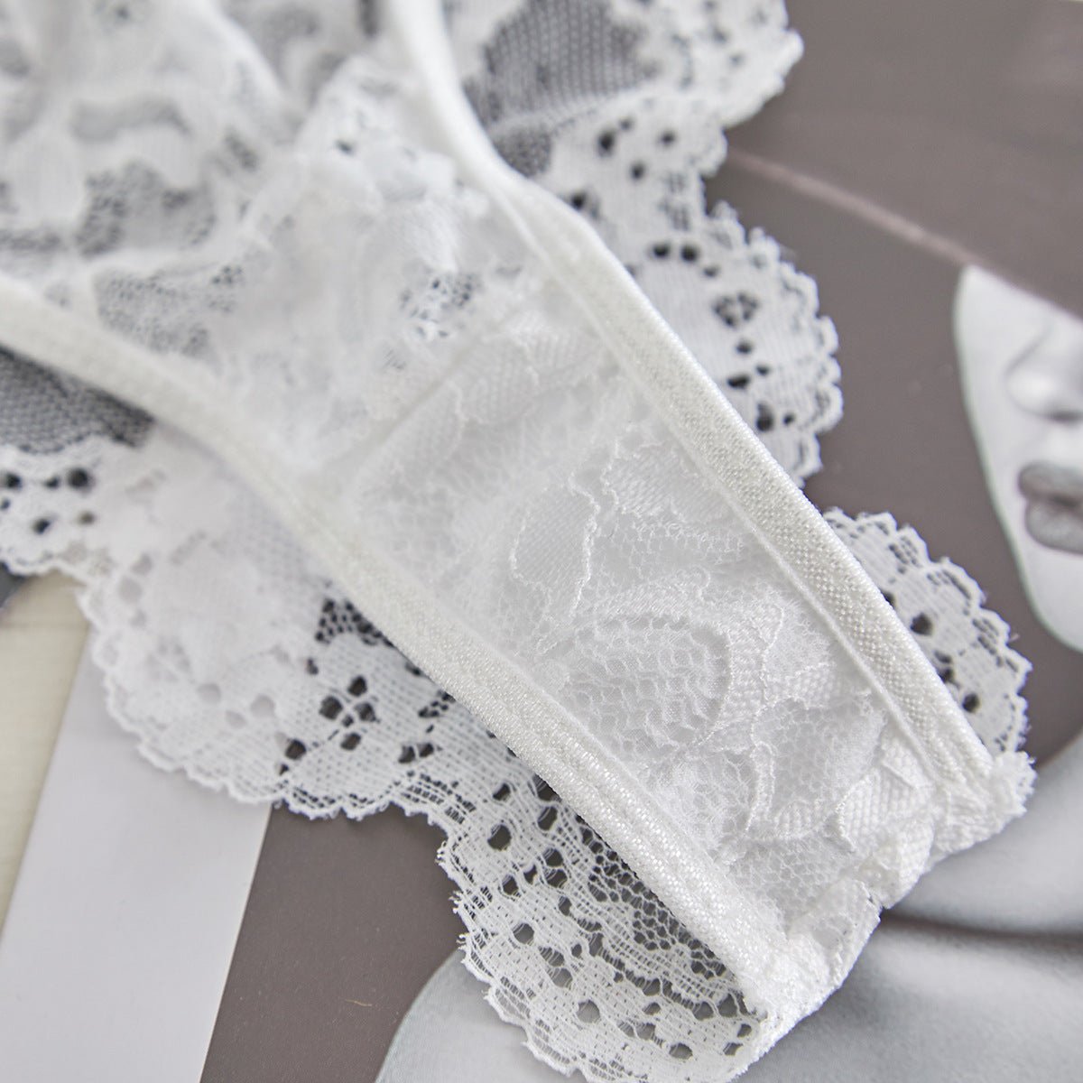 Suspender lace perspective sxy lingerie bra set - Negative Apparel