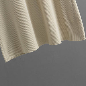 Sxy knitted suspender dress 2025 summer new style solid color back slit dress - Negative Apparel