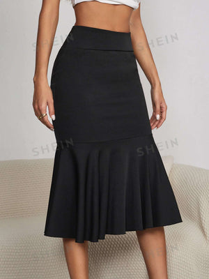 SXY Tie Back Mermaid Hem Skirt - Negative Apparel