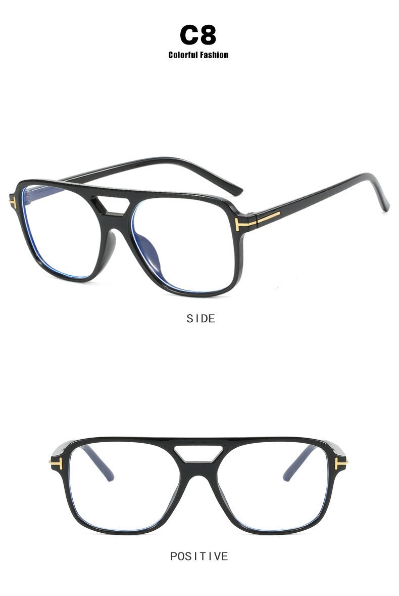 T - shaped double beam double beam ocean lens sunglasses - Negative Apparel