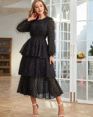 The Azure Ethereal | French Vintage Lace Maxi Dress - Negative Apparel