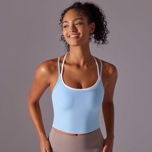 The Bare Bliss | Women's Seamless High - Neck Sports Bra - Negative Apparel