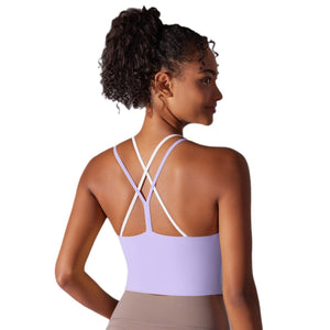 The Bare Bliss | Women's Seamless High - Neck Sports Bra - Negative Apparel