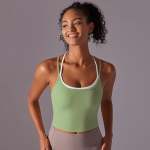 The Bare Bliss | Women's Seamless High - Neck Sports Bra - Negative Apparel