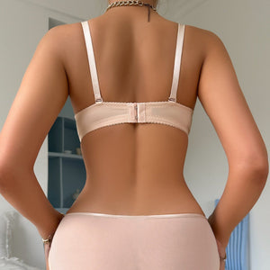 The Butterfly Whisper | Embroidered Floral Lingerie Set with Underwire - Negative Apparel